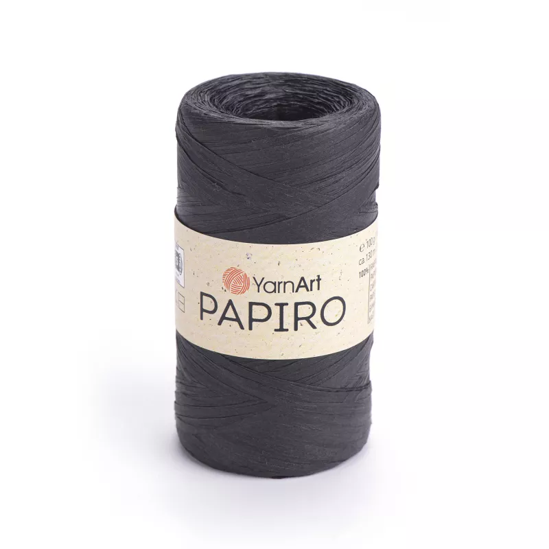 Příze Papiro - černá YarnArt