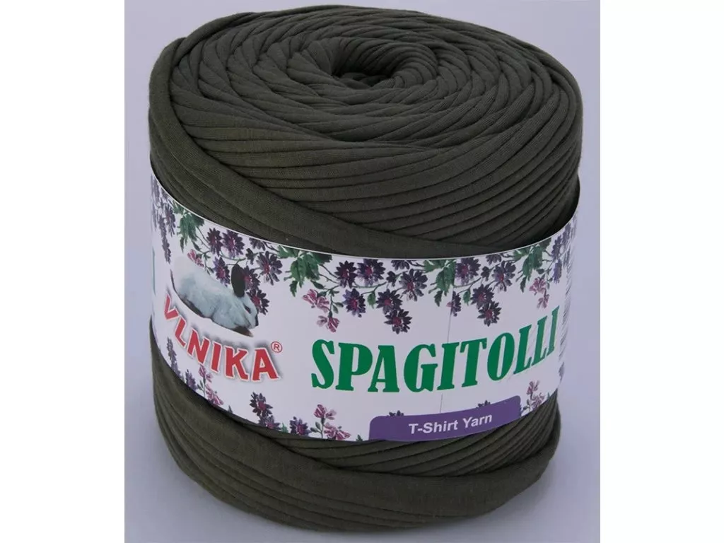 Příze Spagitolli - khaki zelená Vlnika