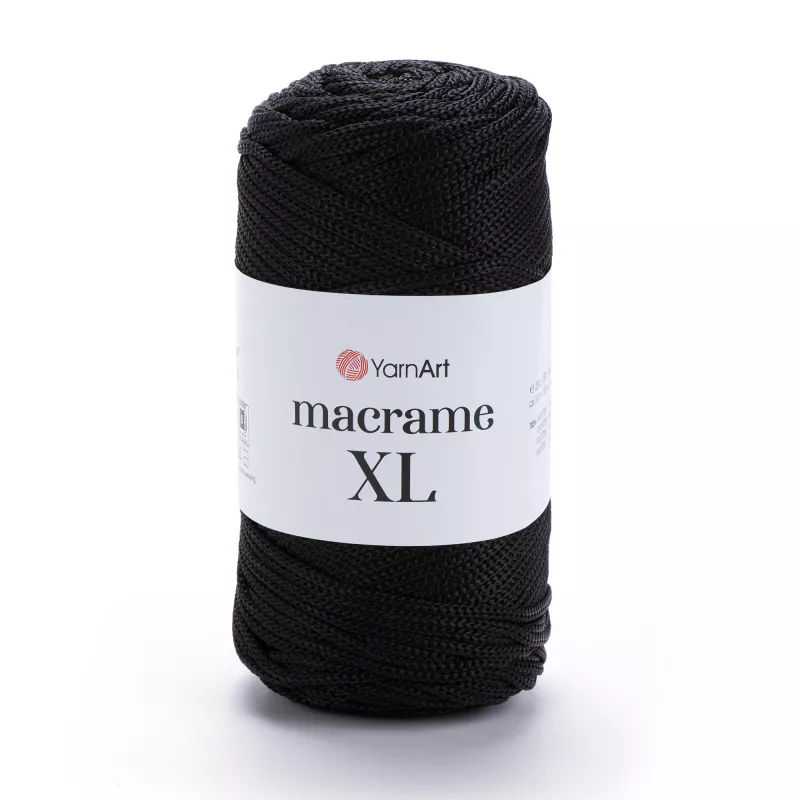 Příze Macrame XL - černá YarnArt
