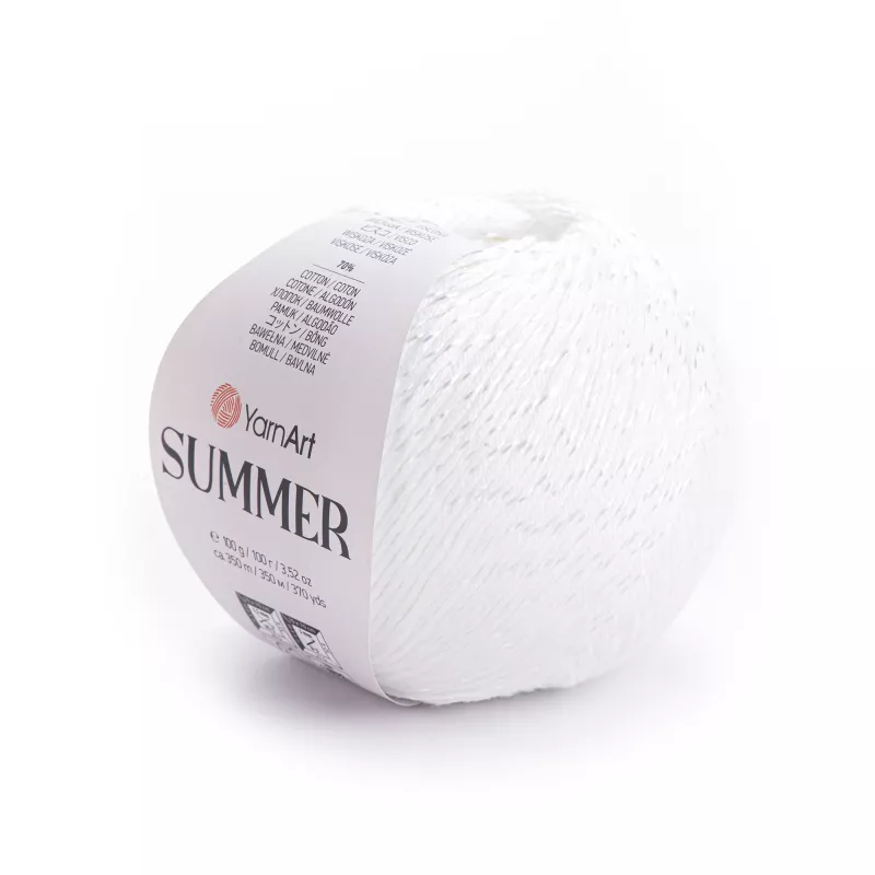 Příze Summer - bílá YarnArt