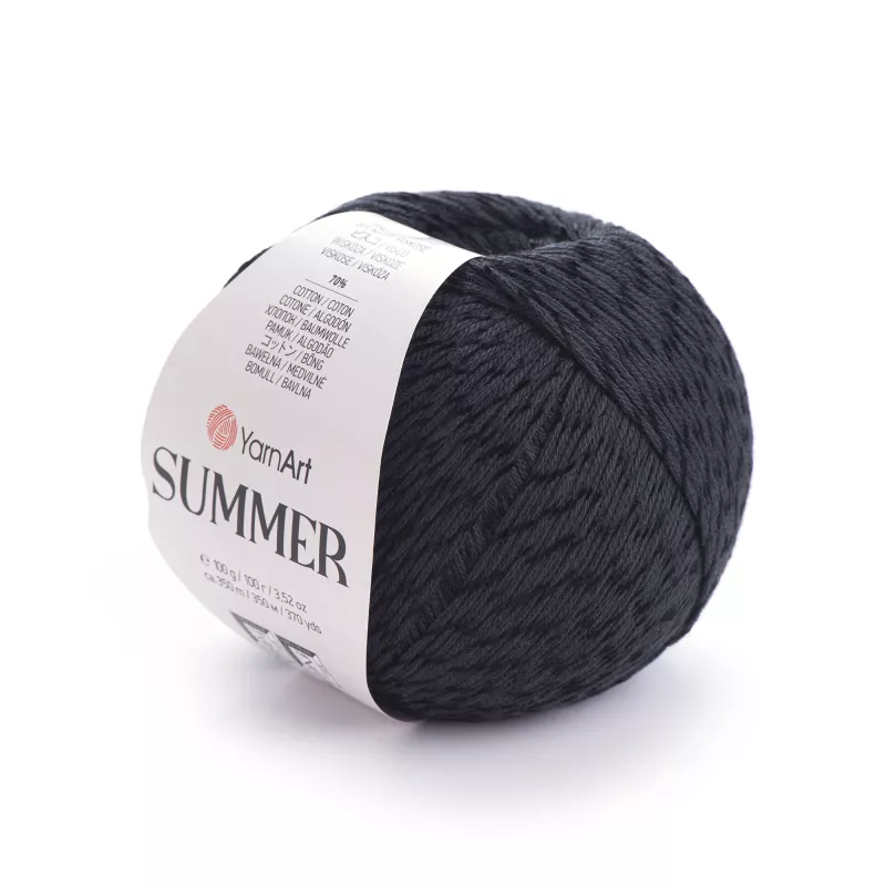 Příze Summer - černá YarnArt