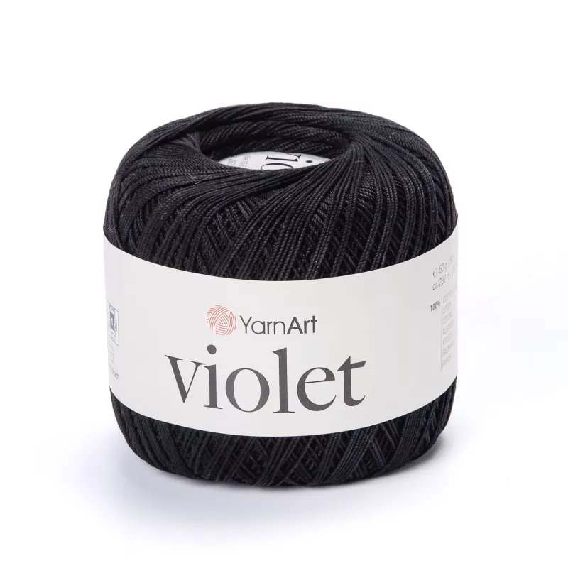 Příze Violet - černá YarnArt