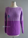 Dámský pletený svetr - fialový ( S/M )