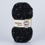 Příze Favori Tweed - černá 2